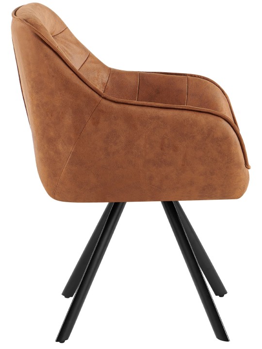 Silla Pettuli Vintage, marrón claro