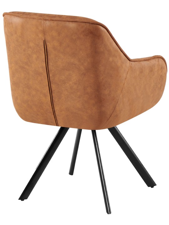 Silla Pettuli Vintage, marrón claro