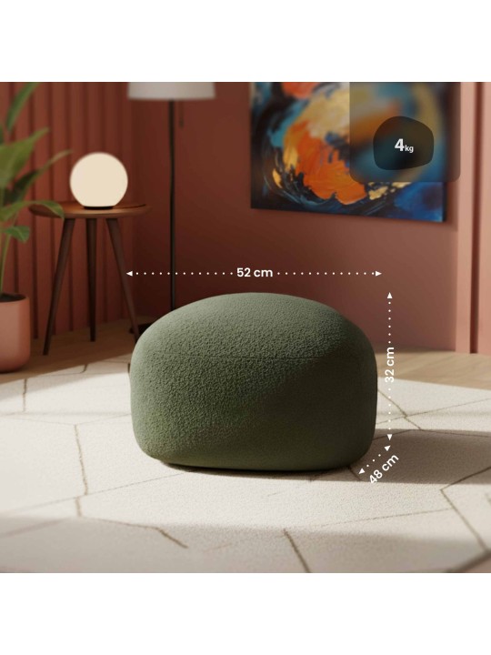 Taburete Alfrisa Teddy, verde oscuro Taburete Alfrisa Teddy, verde oscuro