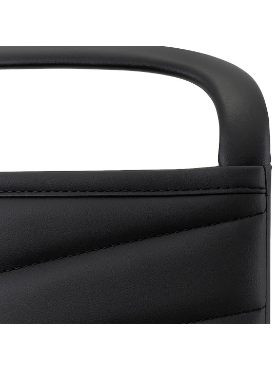 Silla de visita Tomkin de piel sintética, negro Silla de visita Tomkin de piel sintética, negro