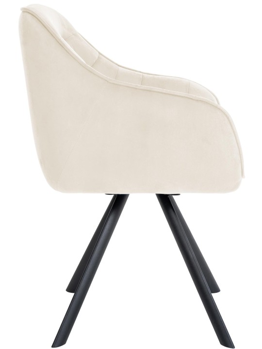 Silla Russel terciopelo, crema Silla Russel terciopelo, crema