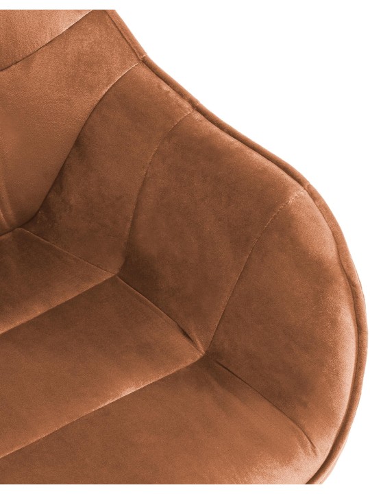 Silla Russel terciopelo, café Silla Russel terciopelo, café