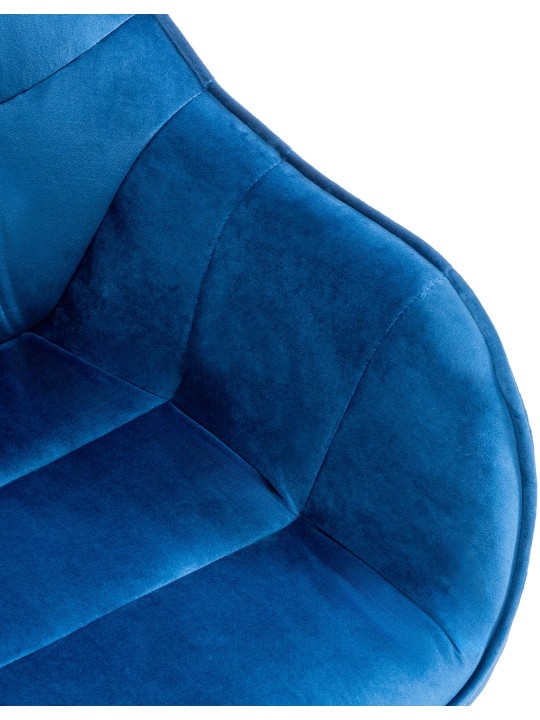 Silla Russel terciopelo, azul