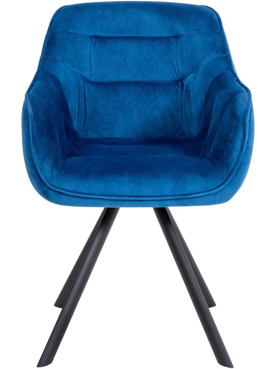 Silla Russel terciopelo, azul