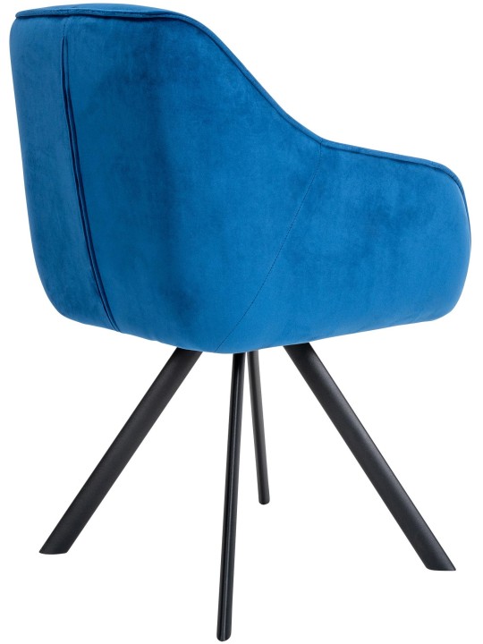 Silla Russel terciopelo, azul