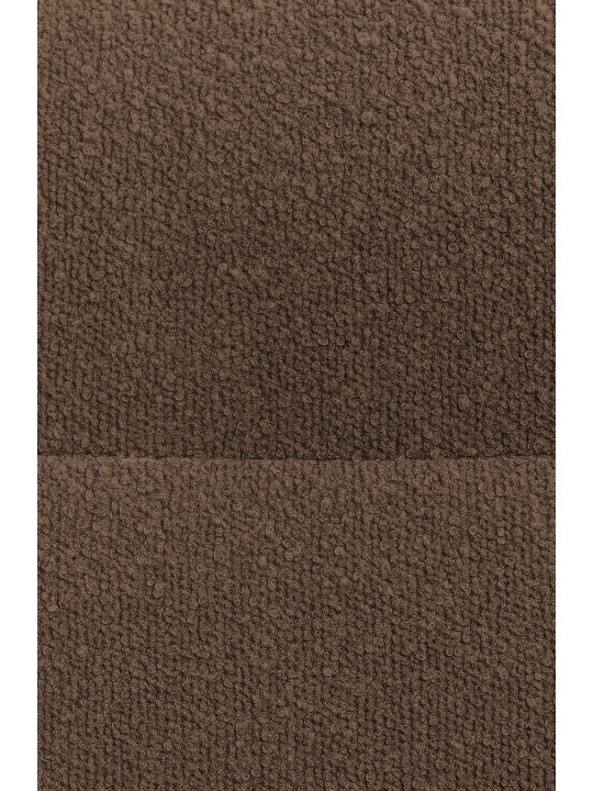 Silla de comedor Merlinda tela Teddy, marrón