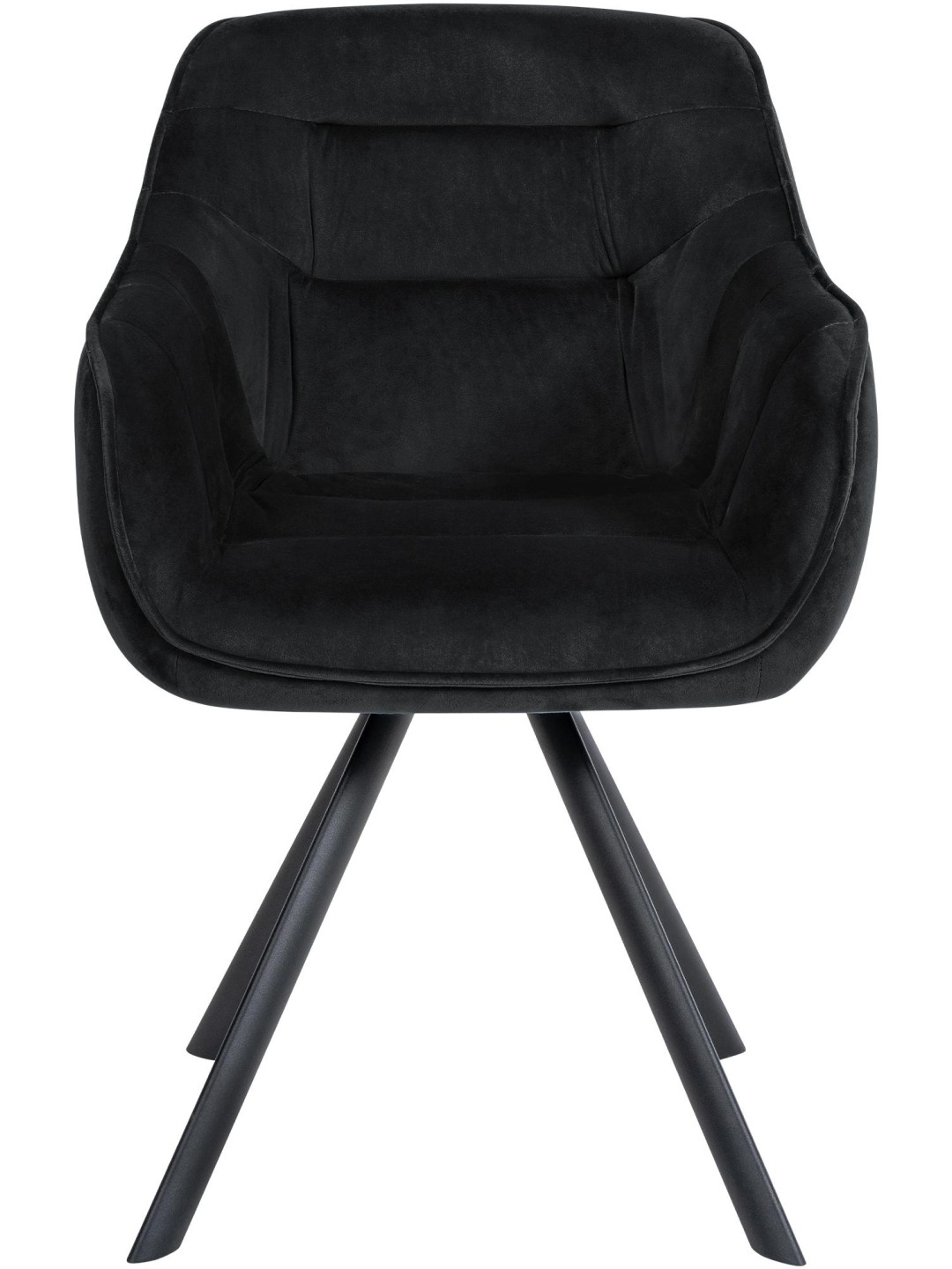 Silla Russel terciopelo, negro