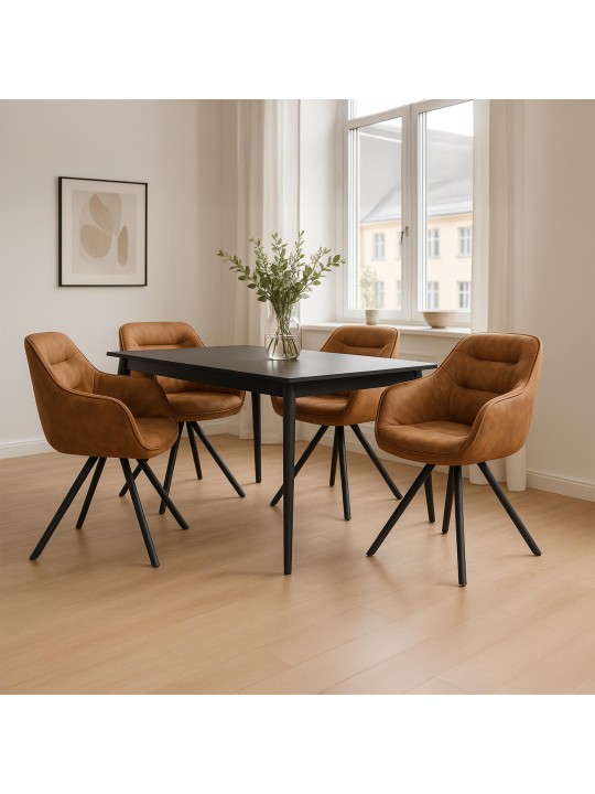 Silla Russel Vintage, marrón claro Silla Russel Vintage, marrón claro