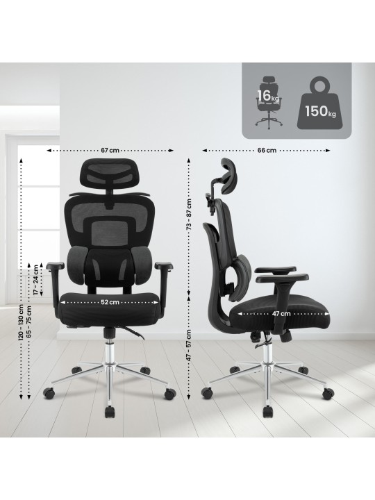 Silla de oficina Lothenda, negro