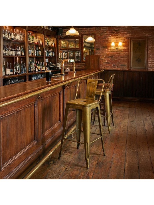 Taburete de bar Mason, oro Taburete de bar Mason, oro