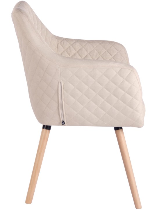 Silla de comedor Gent tela natura, crema Silla de comedor Gent tela natura, crema