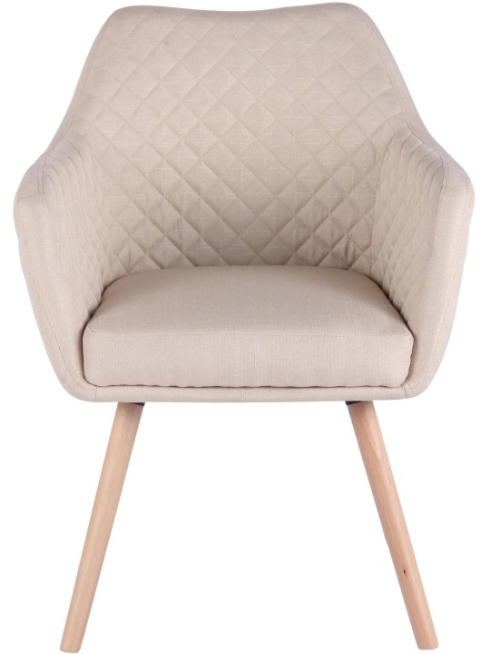 Silla de comedor Gent tela natura, crema Silla de comedor Gent tela natura, crema