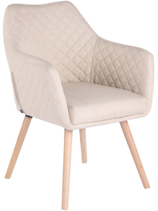 Silla de comedor Gent tela natura, crema Silla de comedor Gent tela natura, crema