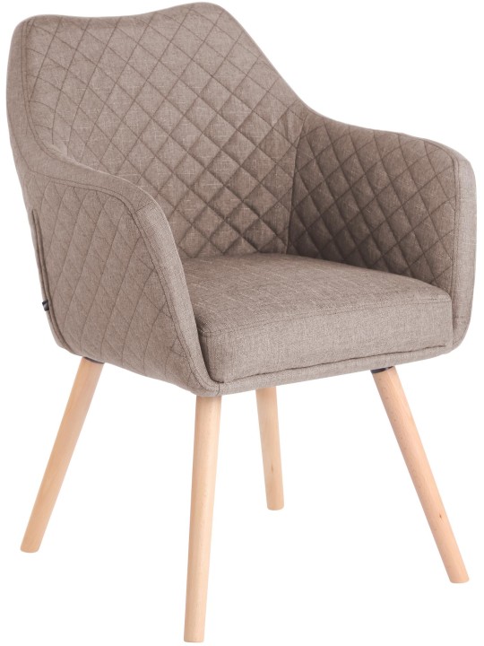 Silla de comedor Gent tela natura, taupe Silla de comedor Gent tela natura, taupe