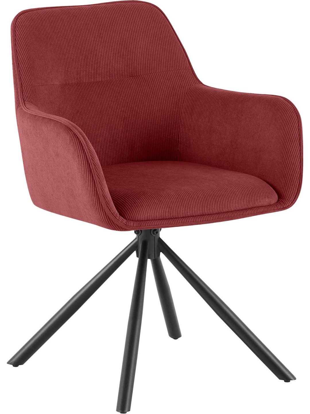 Silla Tipton Cord, burdeos