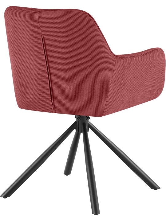 Silla Tipton Cord, burdeos