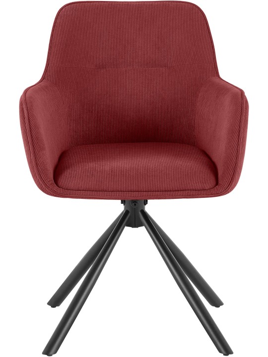 Silla Tipton Cord, burdeos