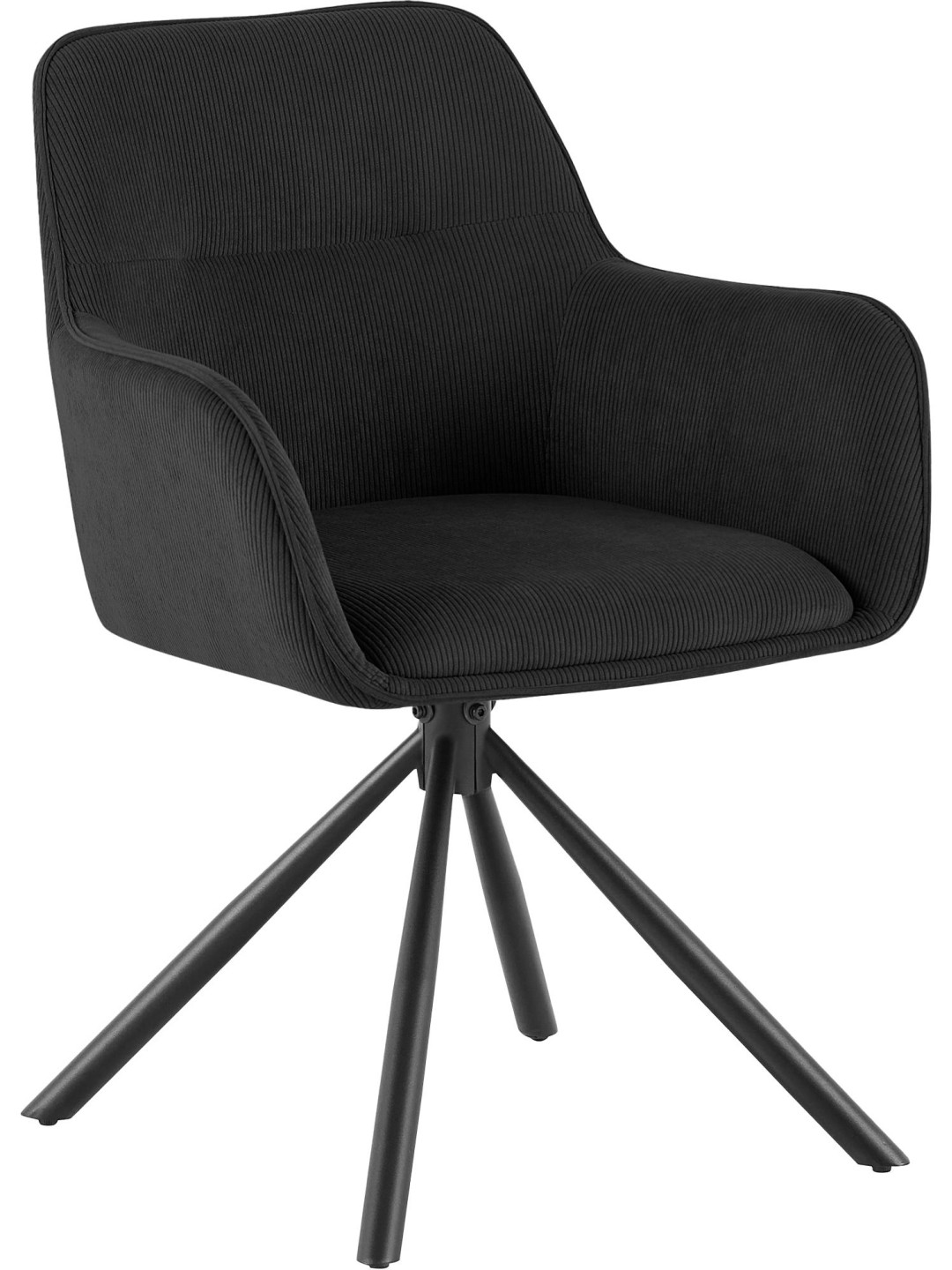Silla Tipton Cord, negro