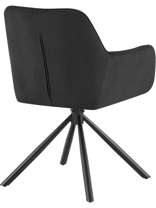 Silla Tipton Cord, negro Silla Tipton Cord, negro