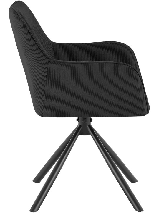 Silla Tipton Cord, negro Silla Tipton Cord, negro