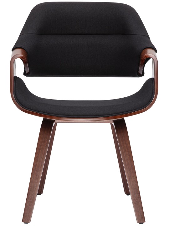 Silla de comedor Maira tela, nogal/negro Silla de comedor Maira tela, nogal/negro