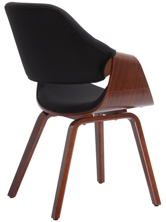 Silla de comedor Maira tela, nogal/negro Silla de comedor Maira tela, nogal/negro