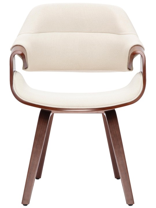 Silla de comedor Maira tela, nogal/crema Silla de comedor Maira tela, nogal/crema