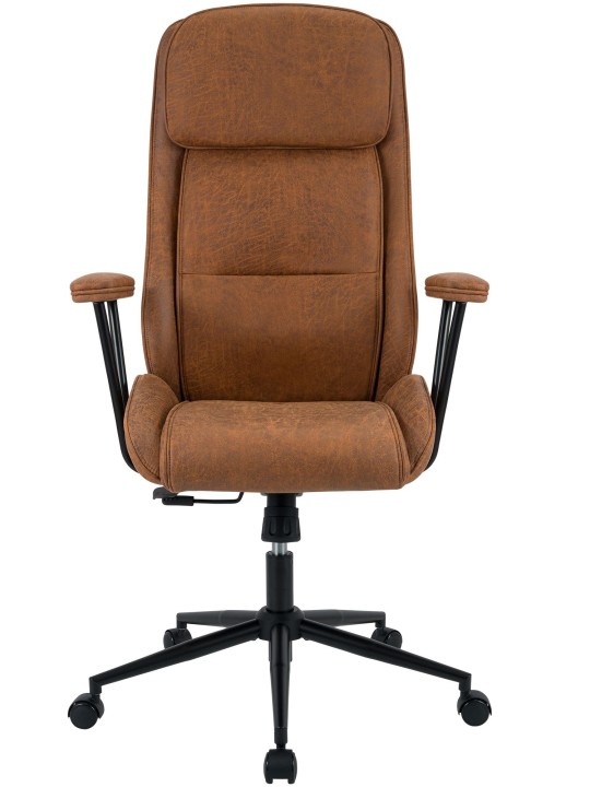 Silla de oficina Siddar, marrón antiguo