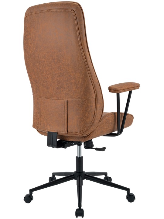Silla de oficina Siddar, marrón antiguo