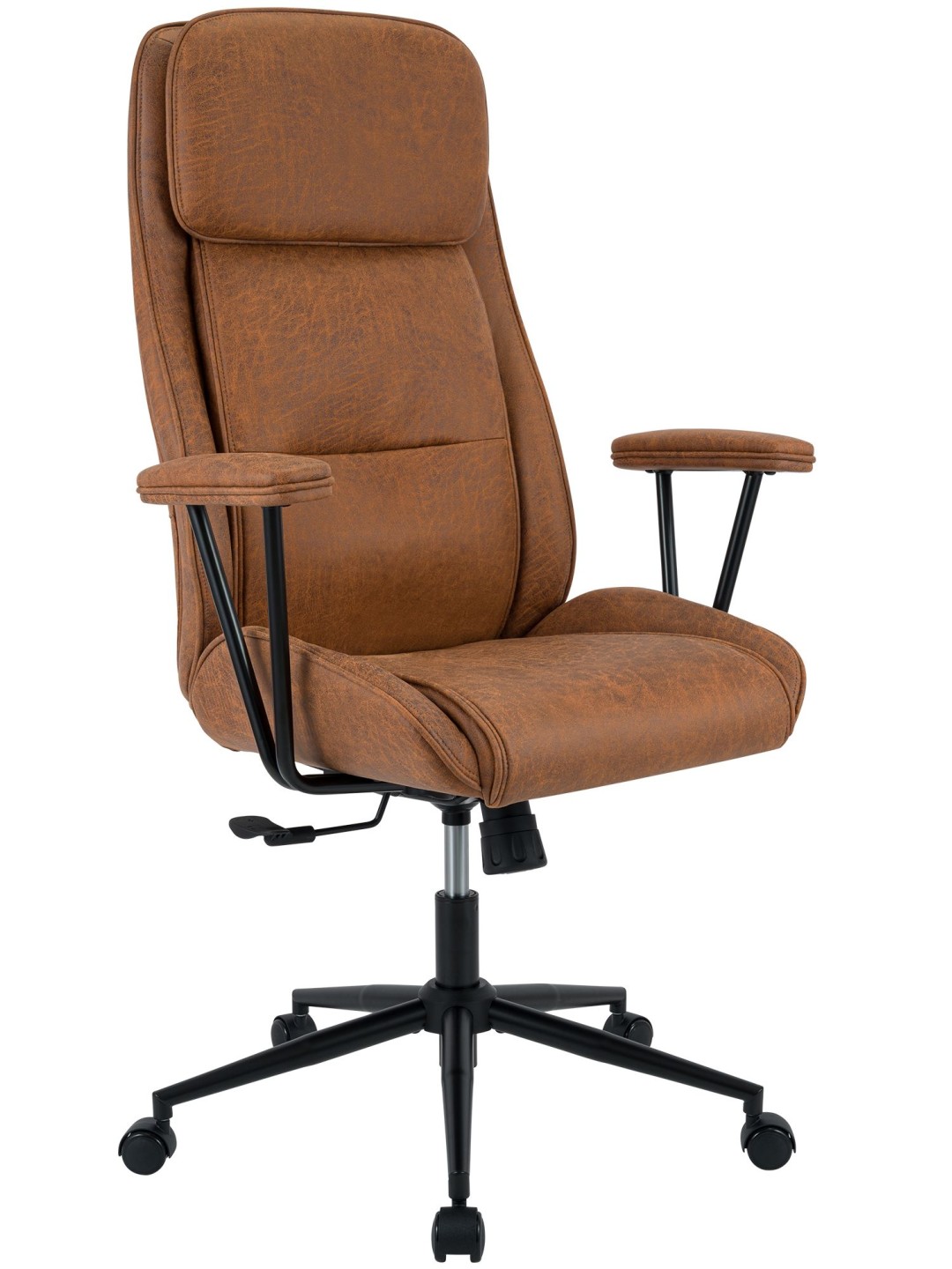 Silla de oficina Siddar, marrón antiguo