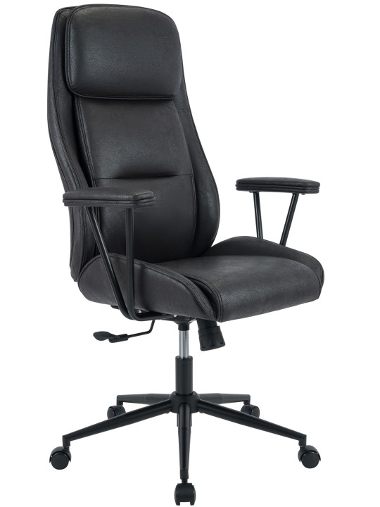 Silla de oficina Siddar, negro antiguo