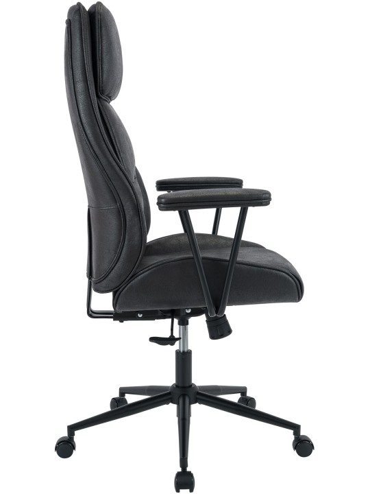 Silla de oficina Siddar, negro antiguo