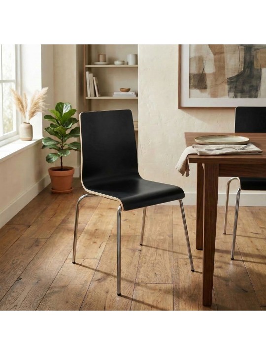 Silla de visitas Gahanna, negra