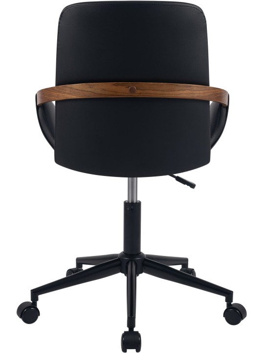 Silla de oficina Daina cuero sintético, nogal/negro Silla de oficina Daina cuero sintético, nogal/negro
