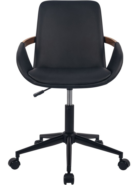 Silla de oficina Daina cuero sintético, nogal/negro Silla de oficina Daina cuero sintético, nogal/negro