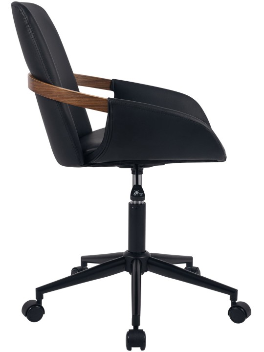 Silla de oficina Daina cuero sintético, nogal/negro Silla de oficina Daina cuero sintético, nogal/negro