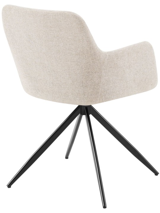 Juego de 2 sillas de comedor Olema tela, crema Juego de 2 sillas de comedor Olema tela, crema