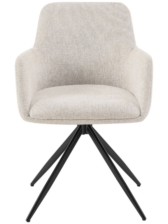 Juego de 2 sillas de comedor Olema tela, crema Juego de 2 sillas de comedor Olema tela, crema