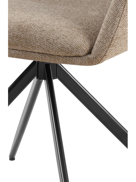 Juego de 2 sillas de comedor Olema tela, taupe Juego de 2 sillas de comedor Olema tela, taupe