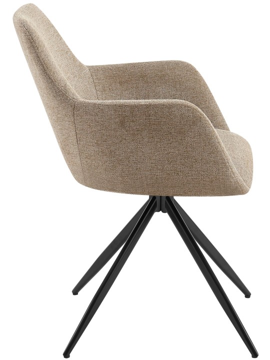 Juego de 2 sillas de comedor Olema tela, taupe Juego de 2 sillas de comedor Olema tela, taupe