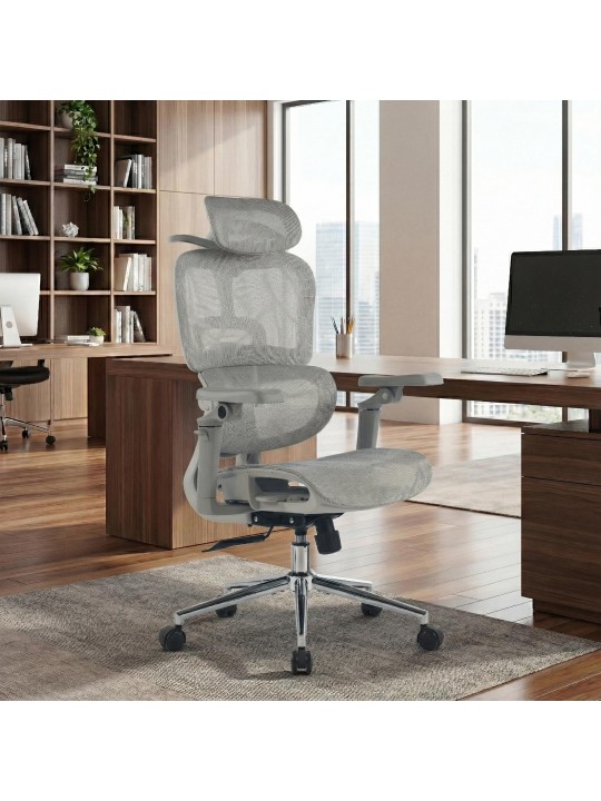 Silla de oficina Jenson, gris