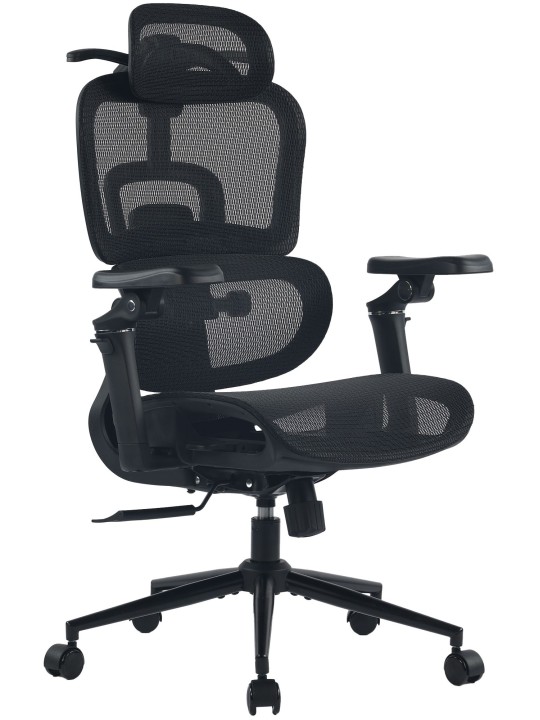 Silla de oficina Jenson, negra