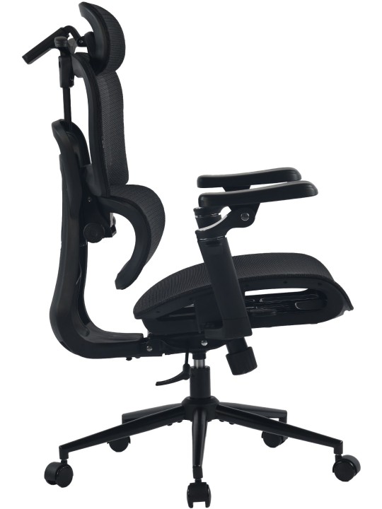 Silla de oficina Jenson, negra