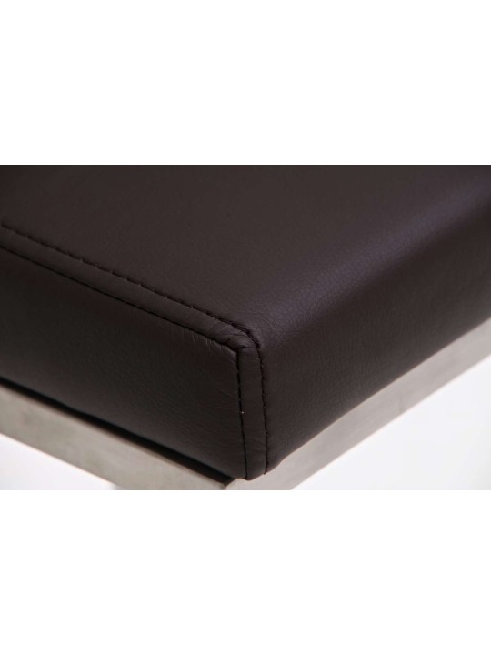 Taburete de bar Panama E piel sintética, marrón