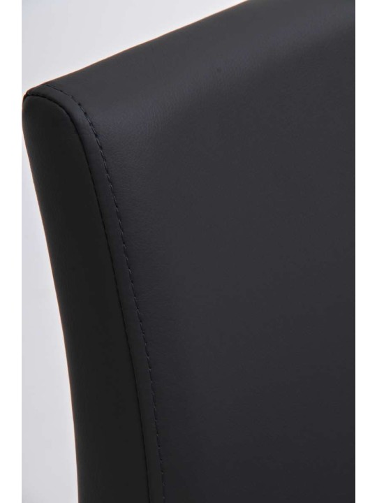 Taburete de bar Panama E piel sintética, gris