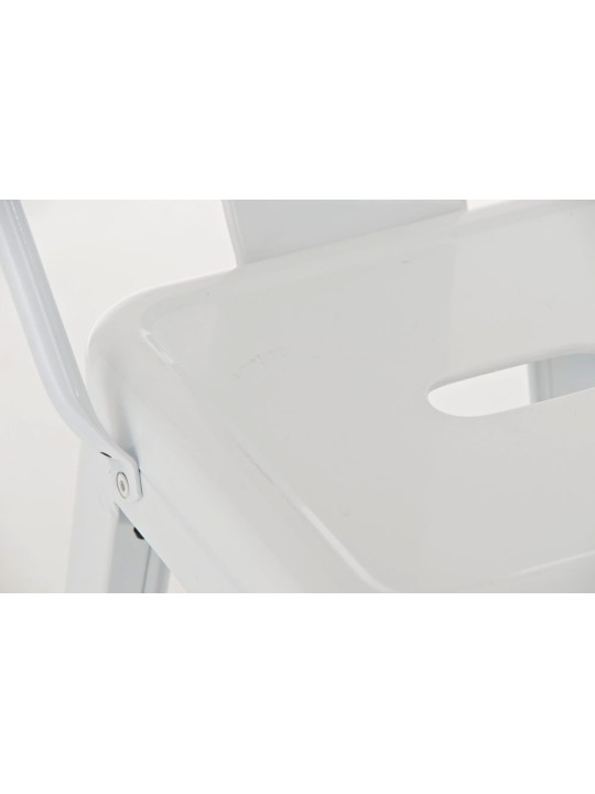 Taburete de bar Aiden, blanco