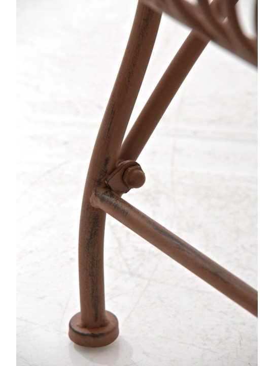 Banco de jardín Karma, marrón antiguo