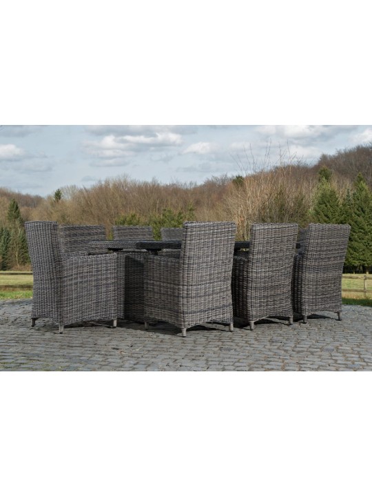 Grupo de asientos Fontana XL Crema, gris jaspeado