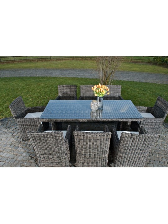 Grupo de asientos Fontana XL Crema, gris jaspeado