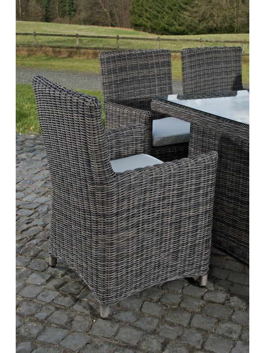 Grupo de asientos Fontana XL Crema, gris jaspeado